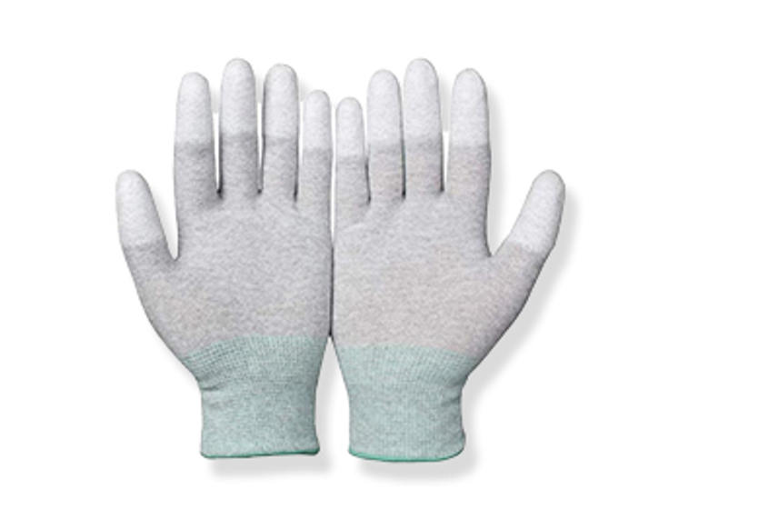ESD PU Finger Tip Carbon Gloves