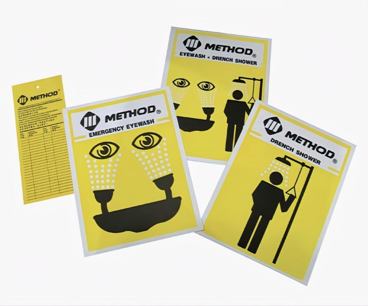 ES 0020 Product Signage and Inspection Tag Emergency Shower Eyewash