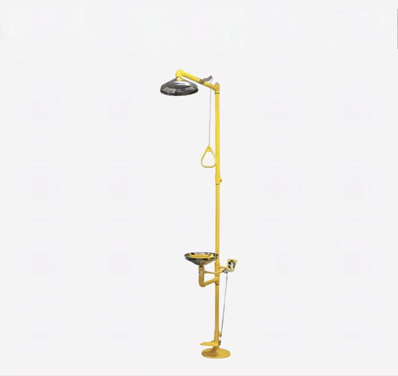 ECB 10022 SS Combination Shower & Eyewash with Stainless Steel Bowl & Foot Pedal