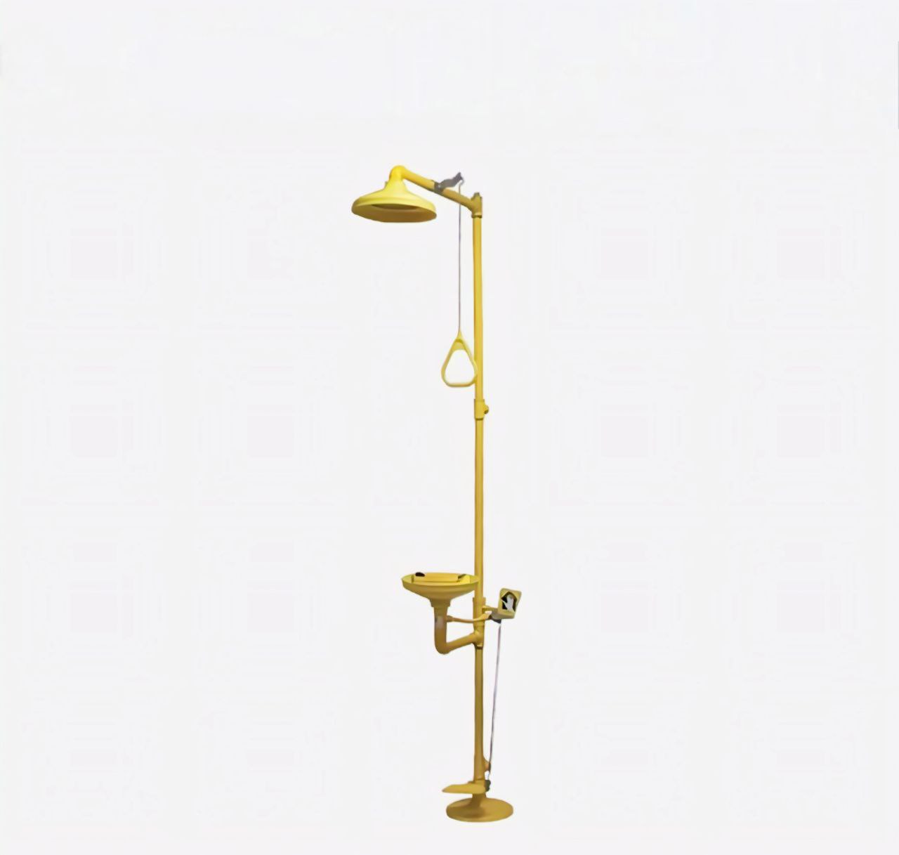 ECB 10022 AB Combination Shower & Eyewash with ABS Plastic Bowl & Foot Pedal