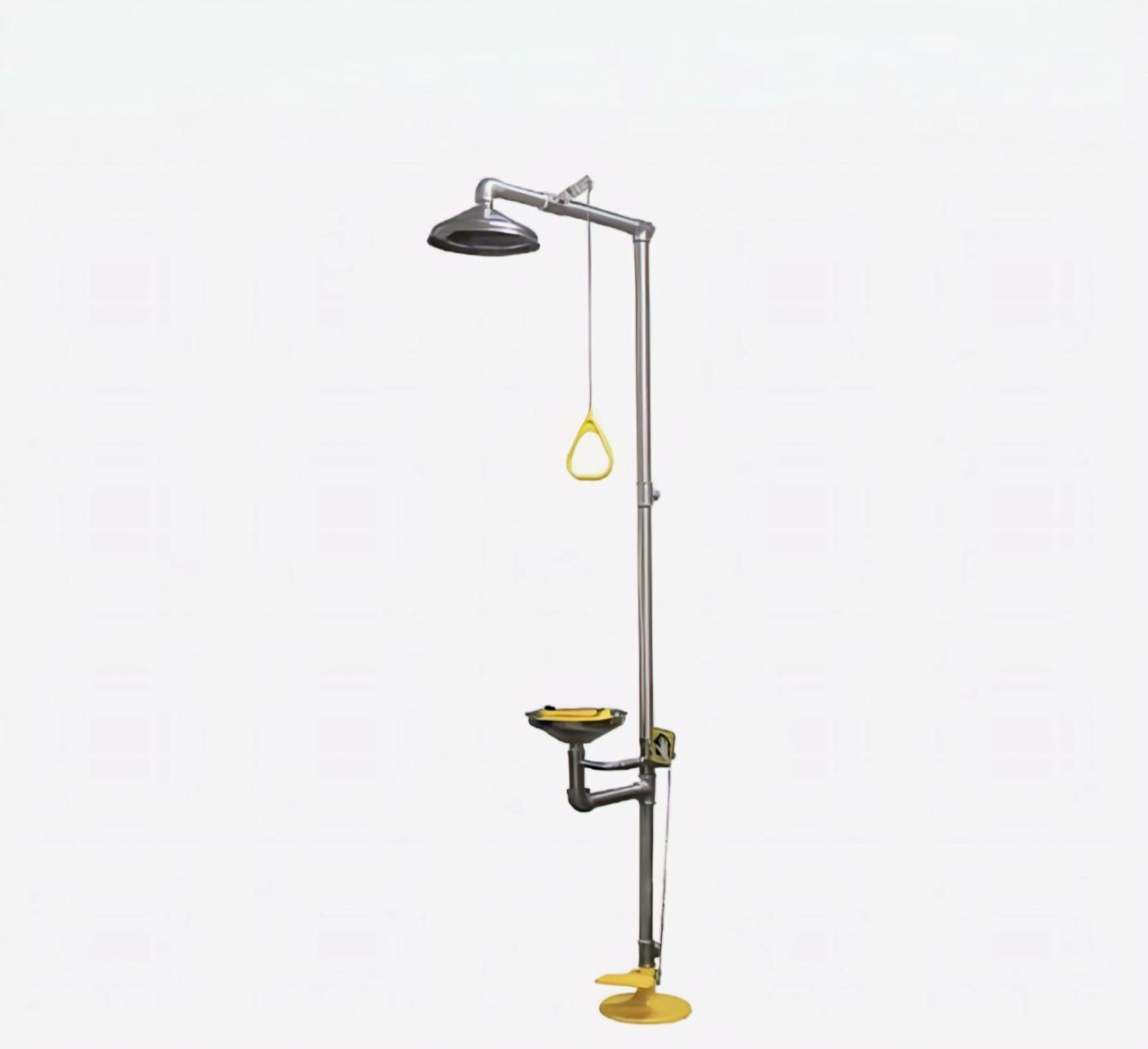 EPX 10022SS Combination Unit of Drench Shower and Eyewash with Foot Pedal in Natural Stainless Steel Finish