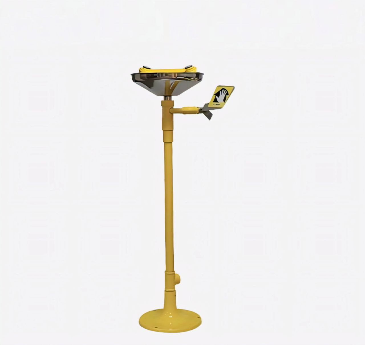 EY 5060 SS – Floor Mounted Eyewash with Stainless Steel Bowl