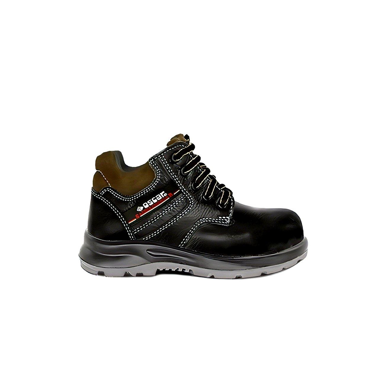 202 BLACK ANKLE CUT LACE SAFETY BOOT
