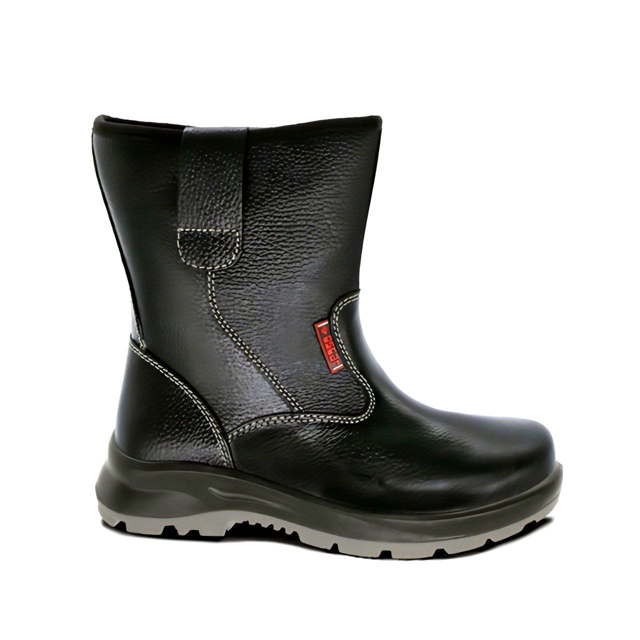 203 BLACK HIGH CUT PULL ON SAFETY BOOT