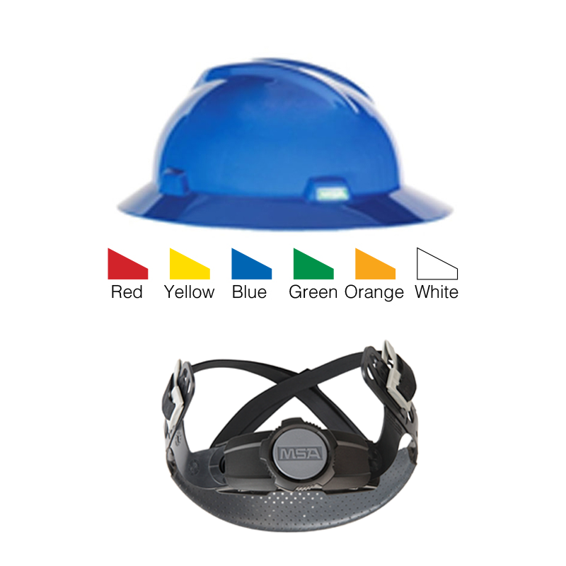 MSA V-GARD HAT WITH FASTRAC SUSPENSION