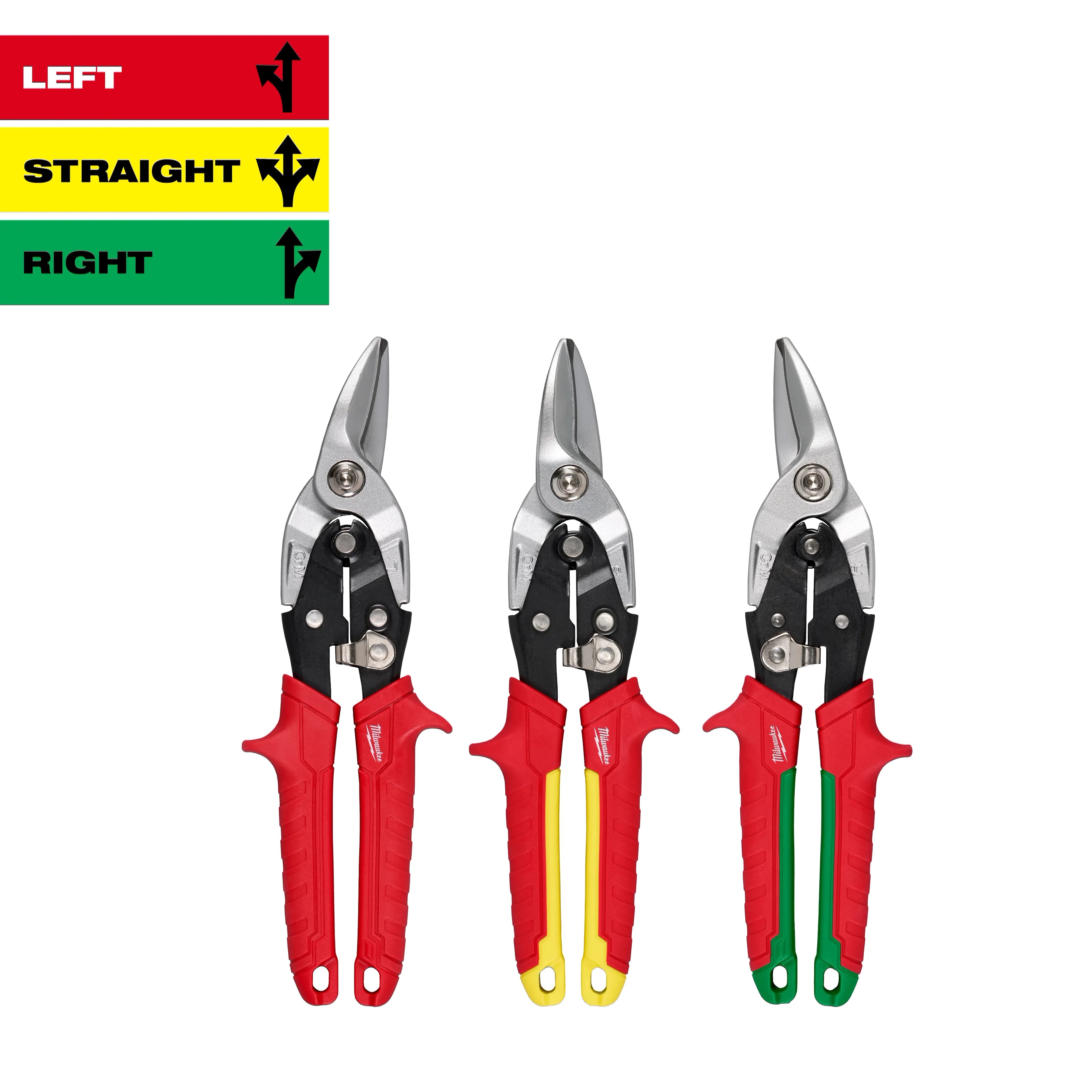 Milwaukee 3PC Aviation Snip Set