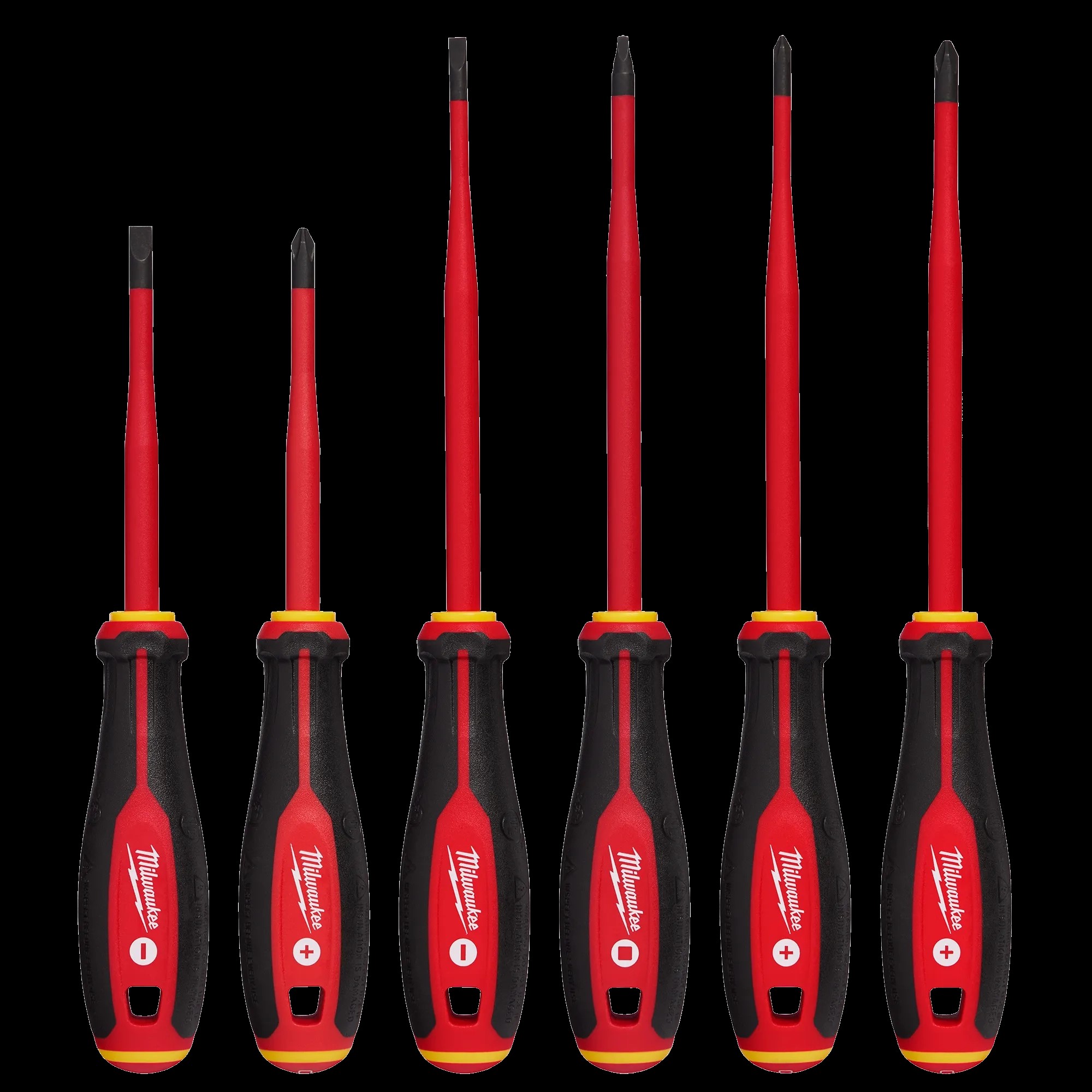 Milwaukee 6PC 1000V Insulated Slim Tip Screwdriver Set