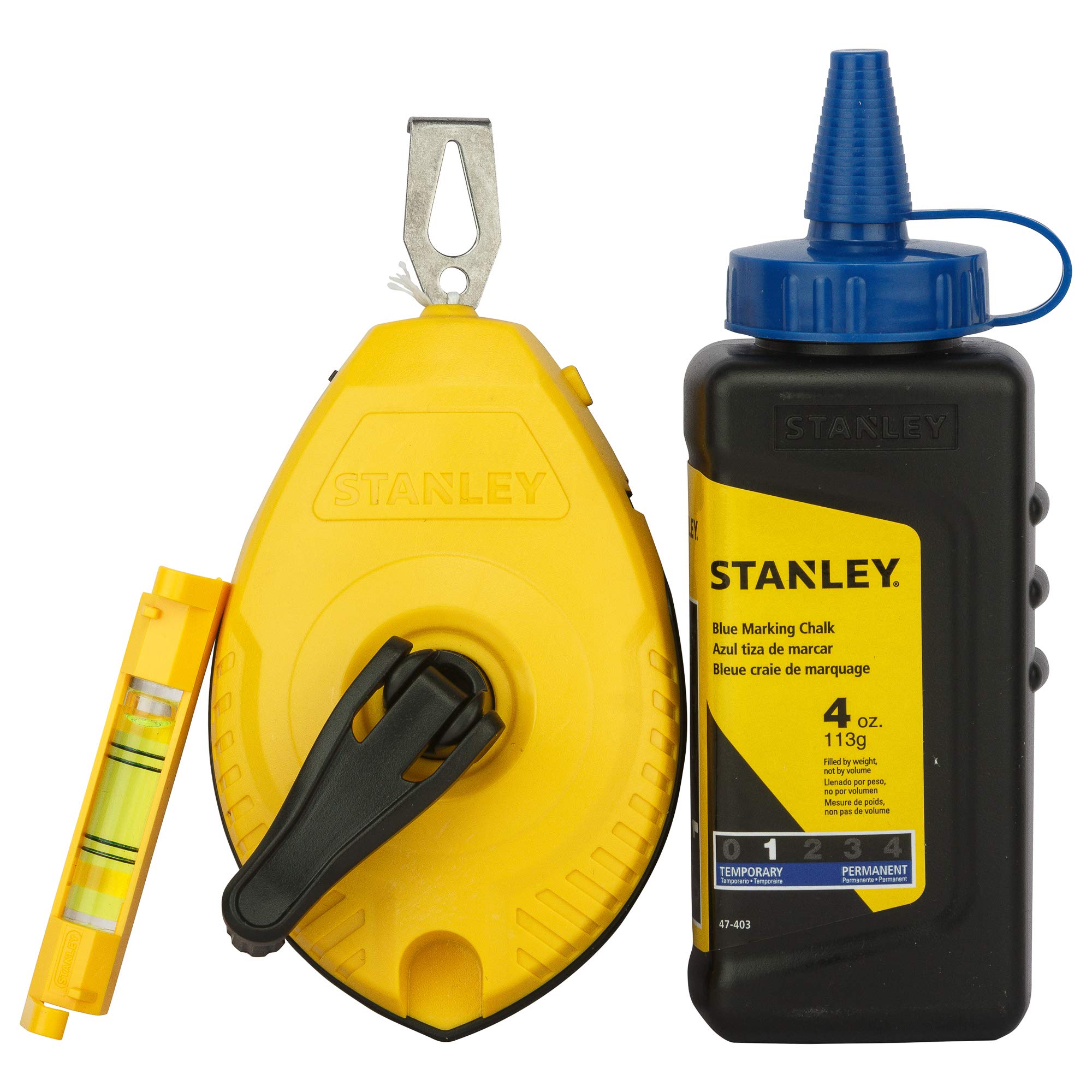 Stanley Blue Chalk and Line Level STHT47443-8