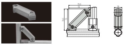 Aluminum Conjunction AJA-45W_H
