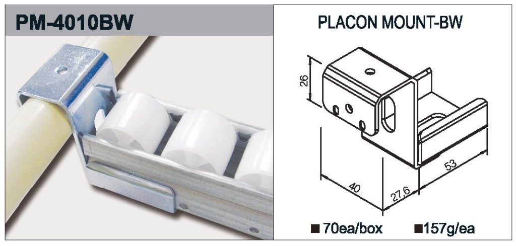 Roller Track Holder PM-4010BW