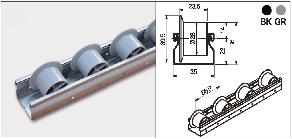 Roller Track PL-351G
