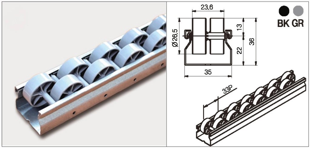 Roller Track PL-351M