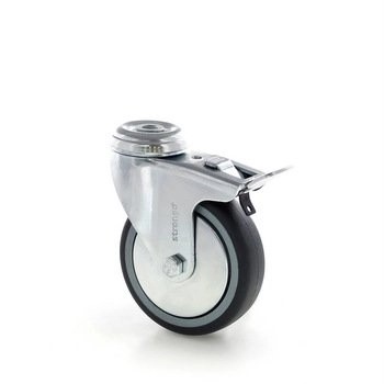 Rubber Wheel with Full Locking 344h39E075rZLC