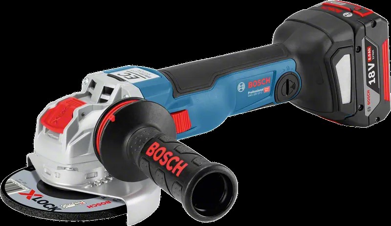 Bosch Cordless Angle Grinder with X-LOCK GWX 18V-10 PC (Solo)
