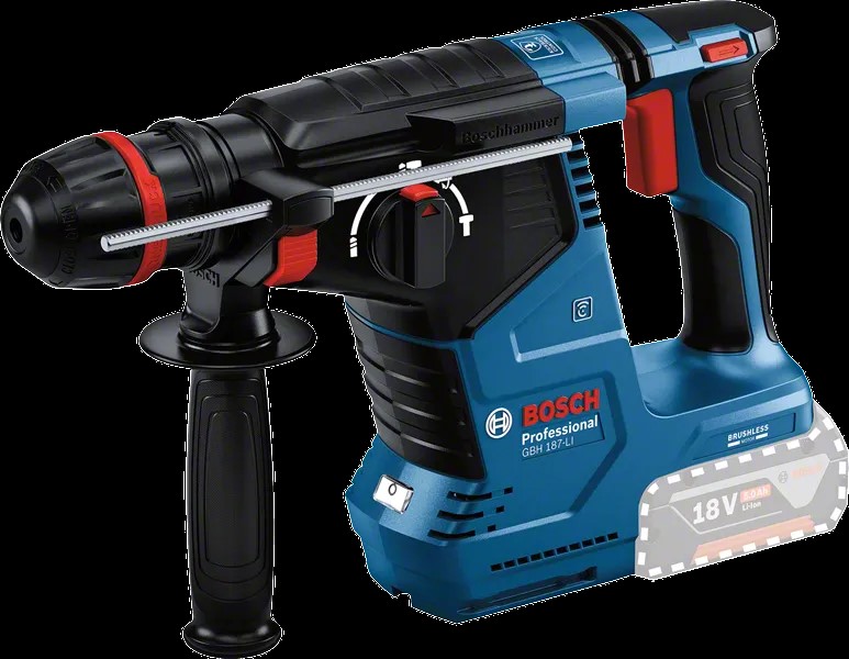 Bosch Cordless One Chuck Rotary Hammer GBH 187-LI