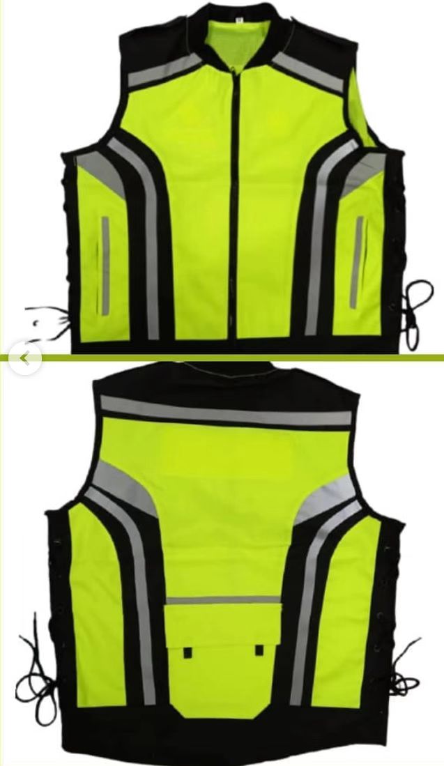EXECUTIVE OXFORD SAFETY VEST LIME GREEN