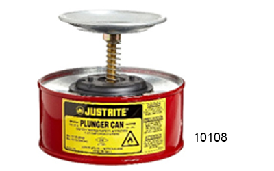 JUSTRITE STEEL PLUNGER CANS – 10108