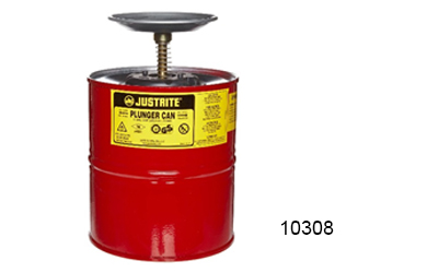 JUSTRITE STEEL PLUNGER CANS – 10308