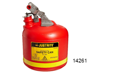 JUSTRITE NONMETALLIC TYPE I SAFETY CANS FOR FLAMMABLES – 14261