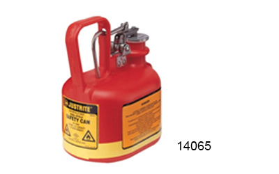JUSTRITE TYPE I OVAL POLYETHYLENE SAFETY CANS FOR FLAMMABLE FOR FLAMMABLES – 14065