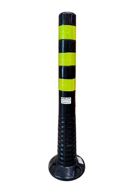 REBOUNDABLE AND FLEXIBLE BLACK WARNING POST