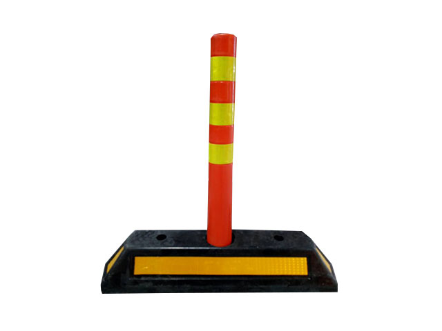 RUBBER LANE BLOCK(YELLOW GLASSBEAD REFELECTIVE)