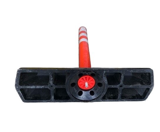 RUBBER LANE BLOCK WITH MONO ANCHOR FLEXIBLE POST SET