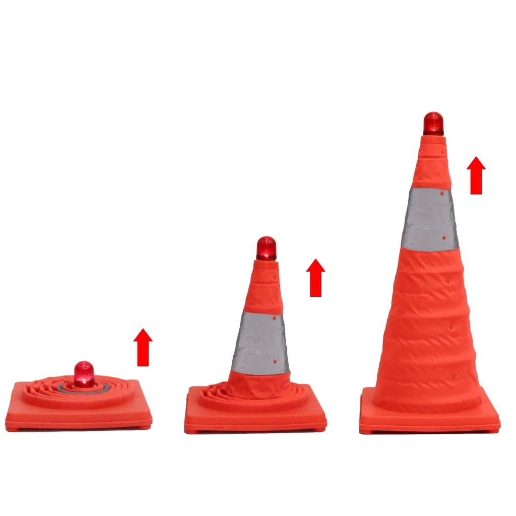 COLLAPSIBLE SILLICA GEL FLEXIBLE TRAFFIC CONE