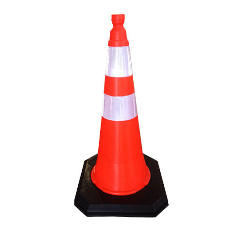 PE RED ORANGE CONE INTERLOCKING DESIGN