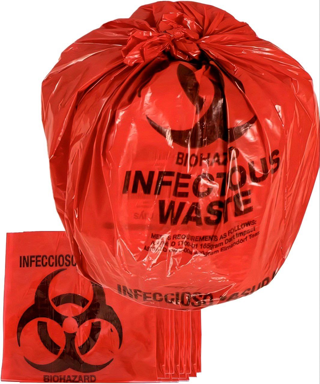 Biohazard Red Absorbent Pads