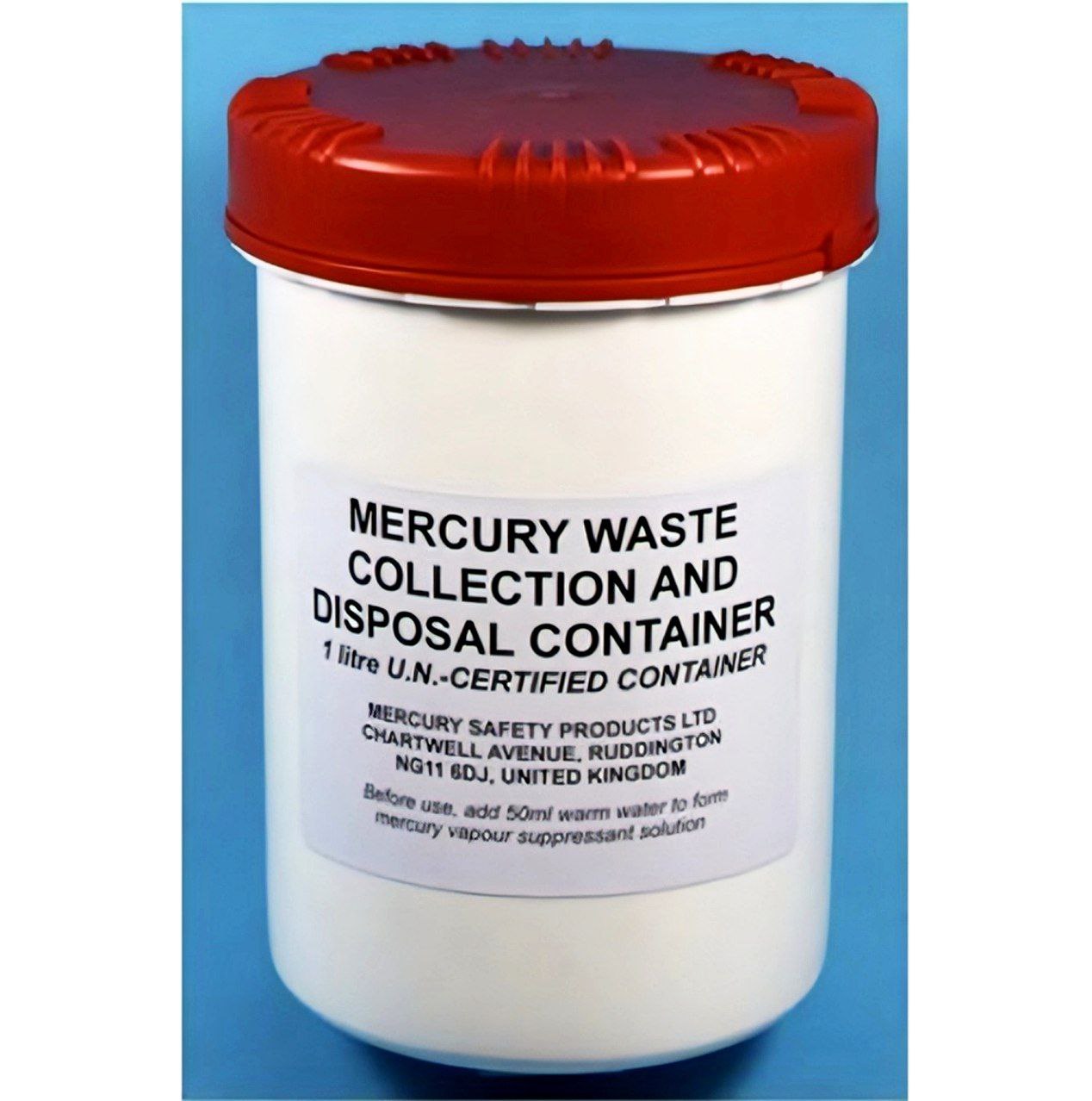 Mercury Waste Disposal Container